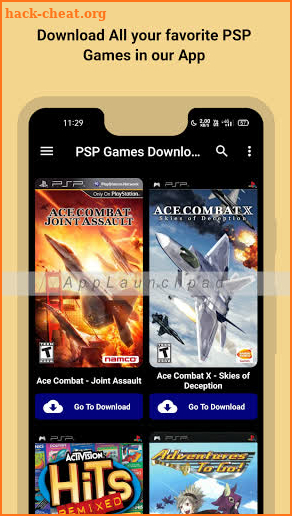 PSP Games Downloader - PSP PSX PS2, ISO & CSO Roms screenshot