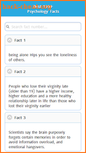Psychology Facts Collection screenshot