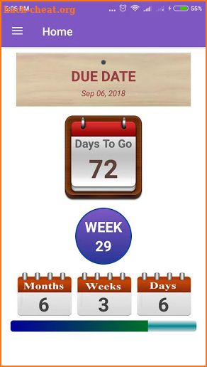 PTC - Pregnancy Tracker  Calculator Countdown 2018 screenshot