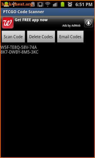 PTCGO Code Scanner screenshot