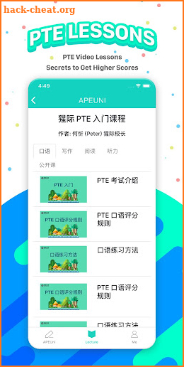 PTE Exam Practice - APEUni screenshot