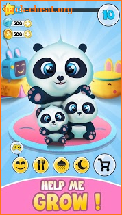 Pu - Cute giant panda bear, baby pet care game screenshot