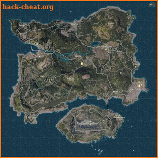 PUBG Island Map of ERANGEL Loot Locations screenshot
