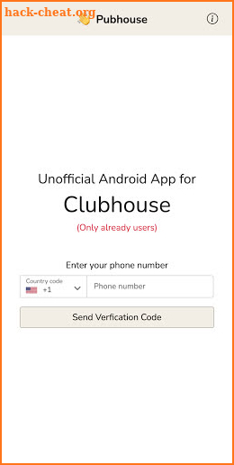 Pubhouse: Unofficial Android App for Clubhouse screenshot