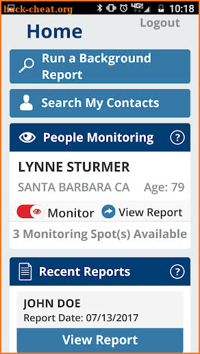 Public Data Check Mobile App screenshot