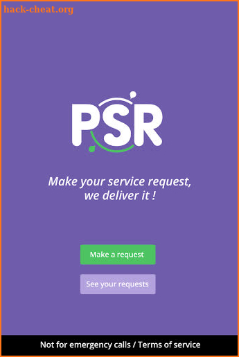 Public Service Request screenshot
