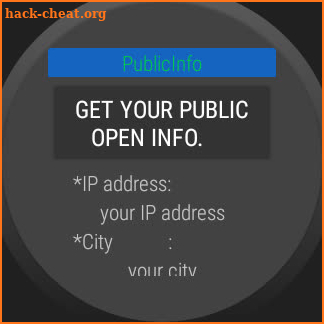 PublicInfo  (Your open info. b screenshot