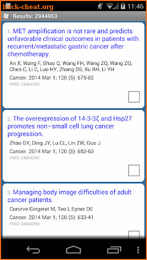 PubMed Mobile Pro screenshot