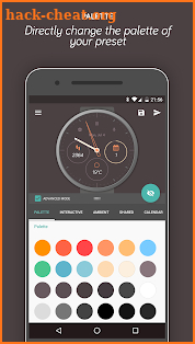 Pujie Black Watch Face for Android Wear screenshot
