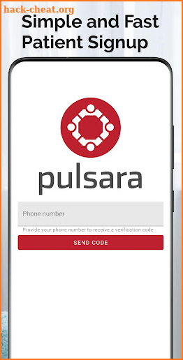 Pulsara PATIENT screenshot