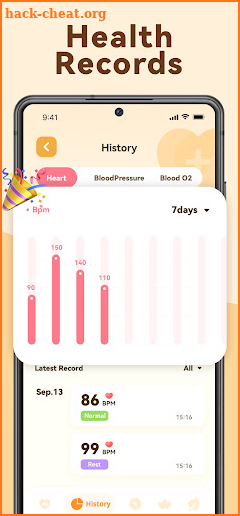 Pulse Graph: Heart Rate Detect screenshot