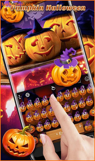 Pumpkin Halloween Keyboard Theme screenshot
