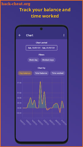 Punch in - Work log, Comp time screenshot
