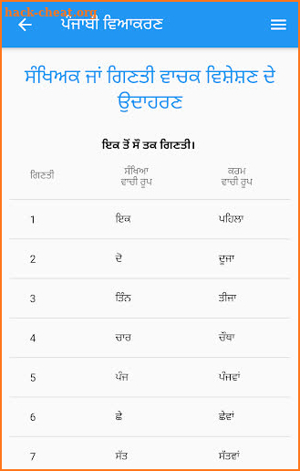 Punjabi Grammar screenshot
