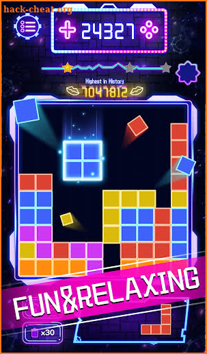 Punk Block Puzzle-Neon Classic screenshot