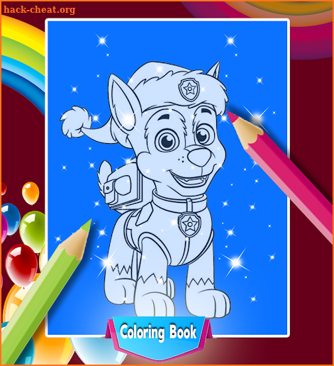 Puppy Dog Coloring Pages Drawing Game screenshot