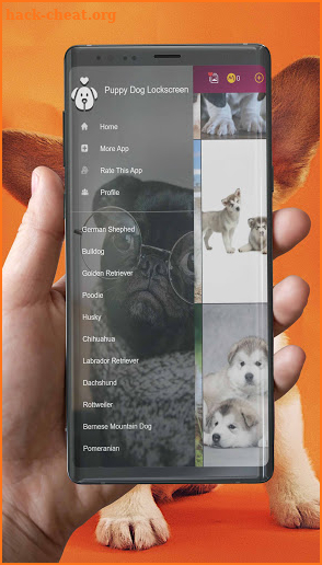 Puppy Dog Lock Screen Wallpaper screenshot