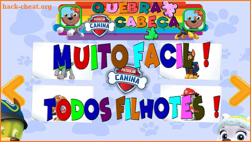Puppy Patrol Games -  Quebra Cabeça screenshot