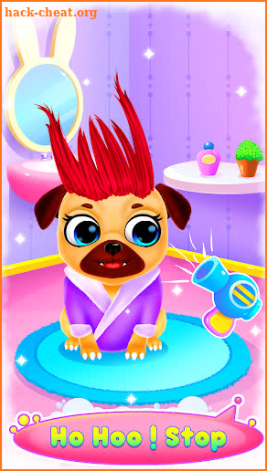Puppy Pug at Animal Hair Salon screenshot