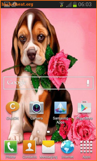 Puppy Rose Live Wallpaper screenshot