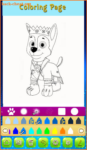 Puppy Super Dog Coloring Book - Animated screenshot
