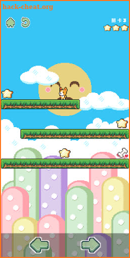 Puppy's candy adventure  Retro pixel platformer screenshot