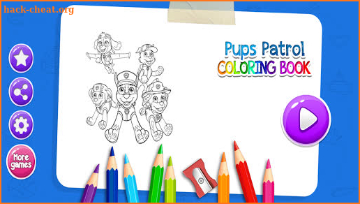Pups patrol coloring book screenshot