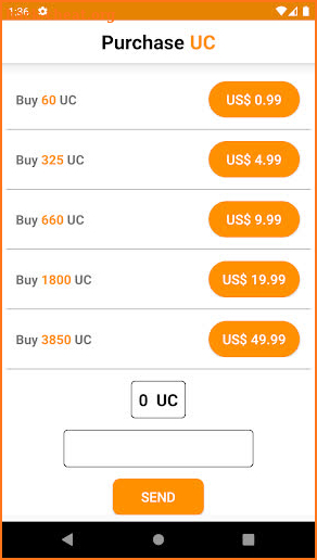 Purchase UC screenshot