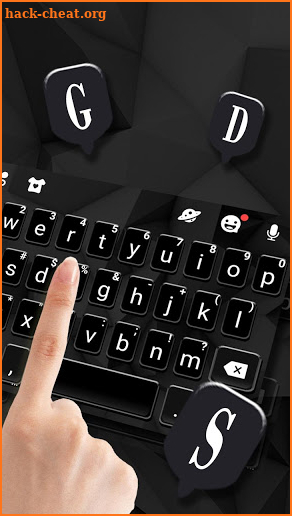 Pure Black Keyboard Theme screenshot