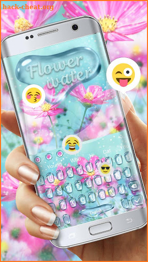 Pure Flower water keyboard screenshot