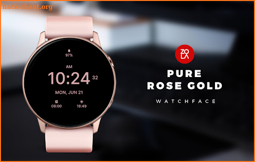 Pure Rose Gold Watch Face screenshot