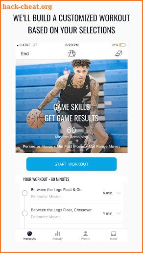 Pure Sweat Basketball Workouts screenshot