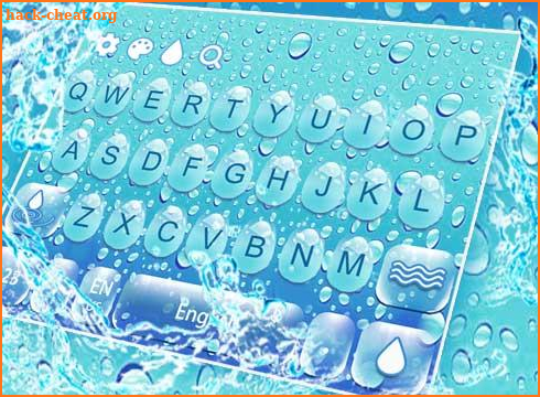 Pure Water droplets Keyboard Theme screenshot