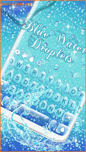 Pure Water droplets Keyboard Theme screenshot