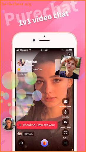 PureChat - Video Chat With Foreigners & New People screenshot