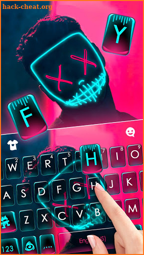 Purge Led Cool Man Keyboard Theme screenshot