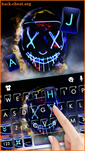 Purge Smoke Mask Keyboard Background screenshot
