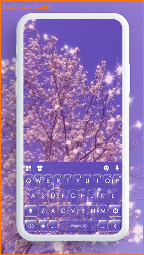 Purple Aesthetic Keyboard Background screenshot