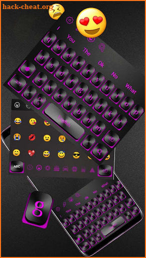 Purple Black Keyboard screenshot