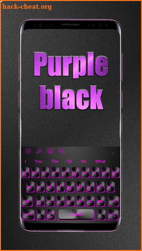 Purple Black Keyboard screenshot