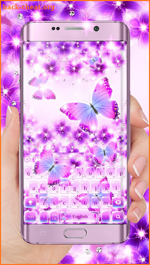 Purple butterfly 2018 keyboard screenshot