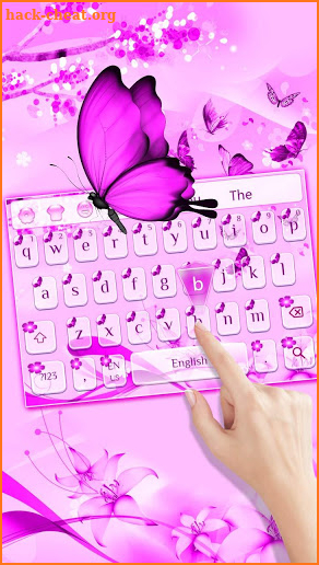 Purple Butterfly Keyboard screenshot