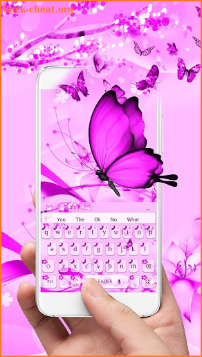 Purple Butterfly Keyboard screenshot