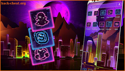 Purple City Theme screenshot