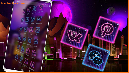 Purple City Theme screenshot