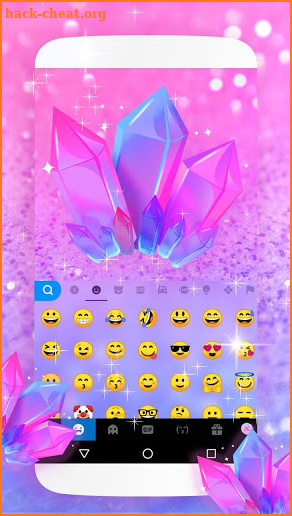 Purple Crystal Keyboard Theme screenshot