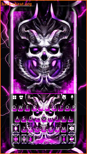 Purple Devil Keyboard Theme screenshot