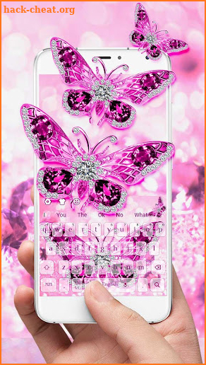 Purple Diamond Butterfly Keyboard screenshot