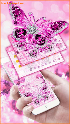Purple Diamond Butterfly Keyboard screenshot