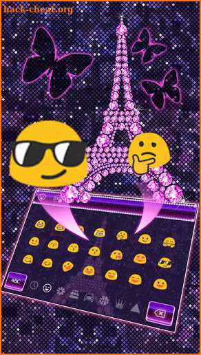 Purple Diamond Tower Keyboard screenshot